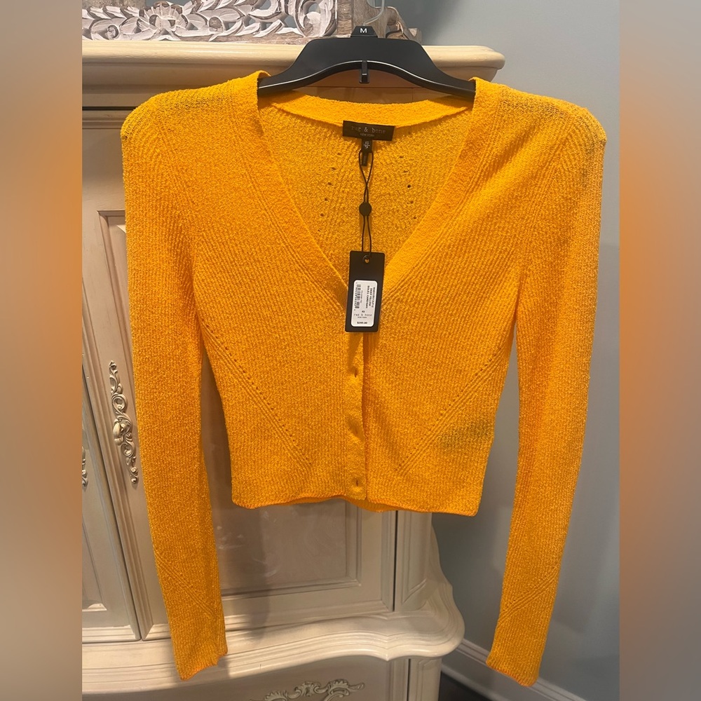 Brand new Rag n’ Bone lightweight sweater.  slight stain as pictured.